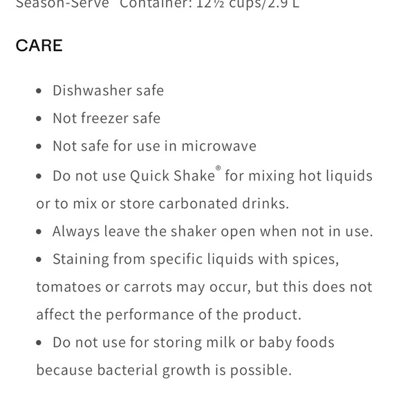 Tupperware Quick Shake Container - Picture 6 of 8